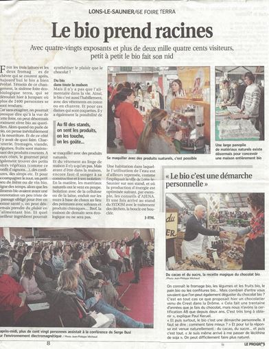 Le bio prend racine